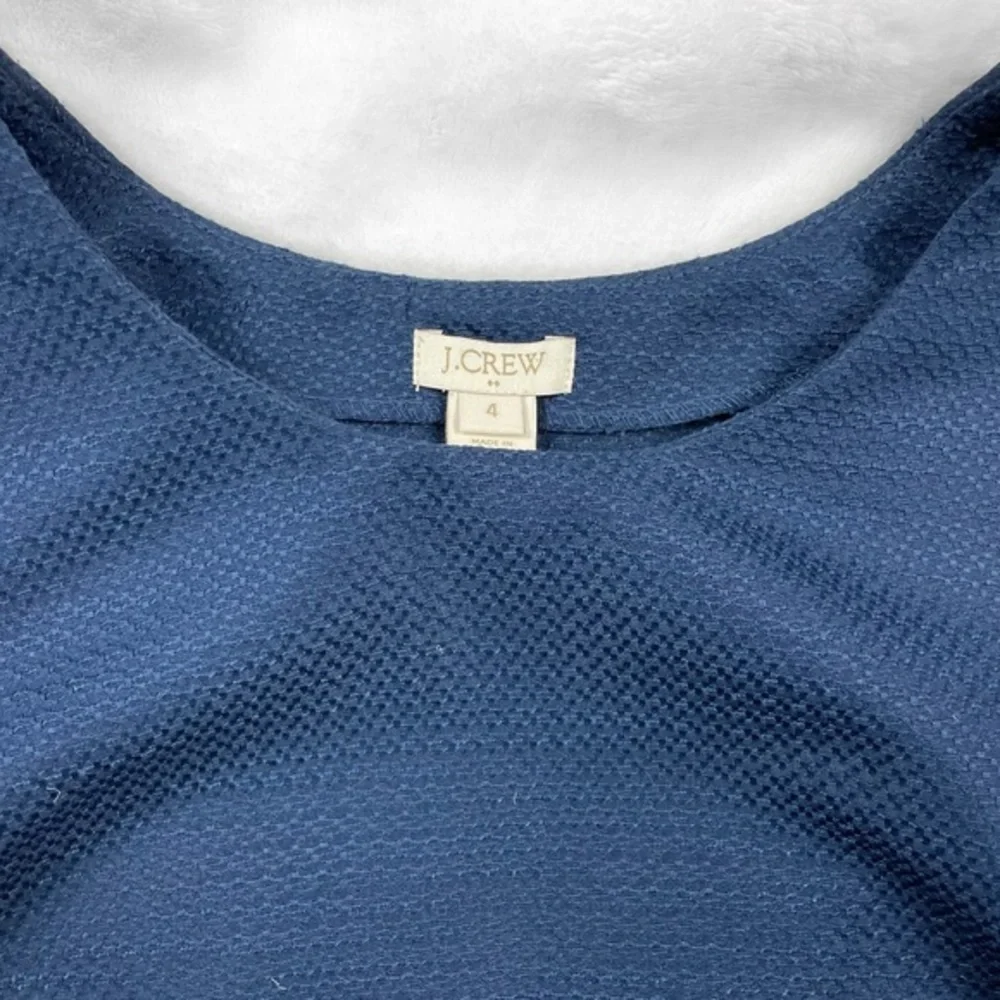 J. Crew Blue Open Back Tank Top Blouse